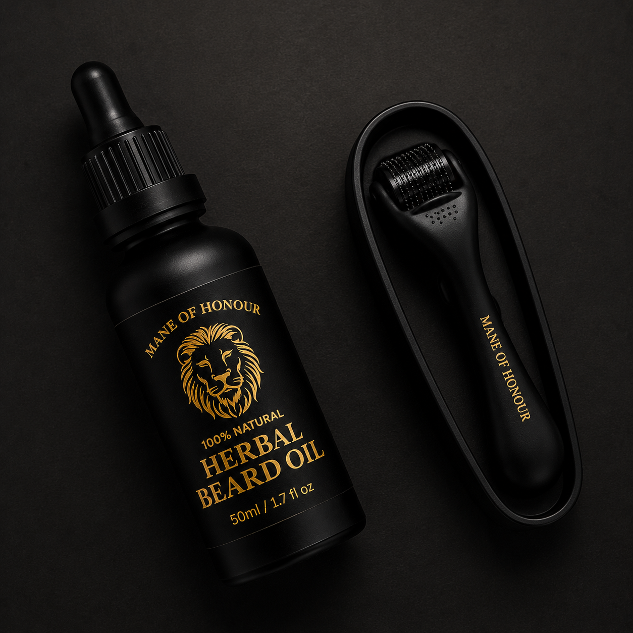 Herbal Beard Oil & Derma Roller