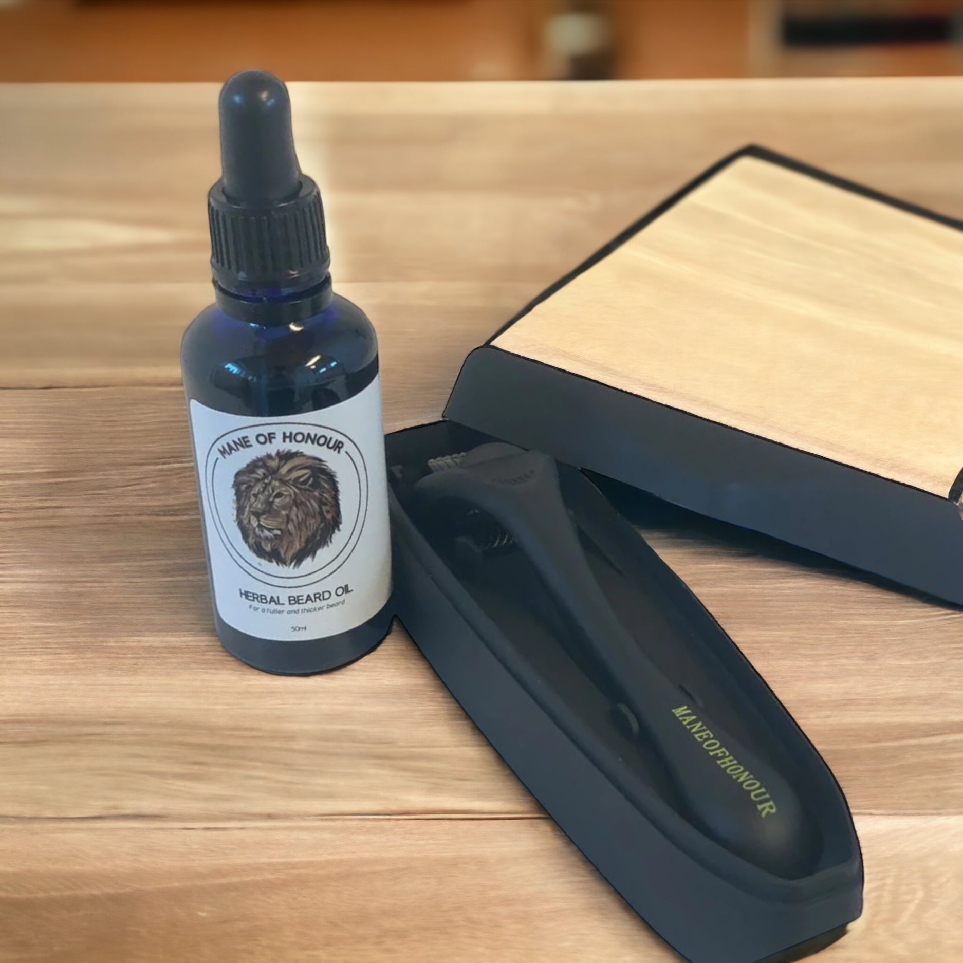 HERBAL BEARD OIL AND BEARD ROLLER